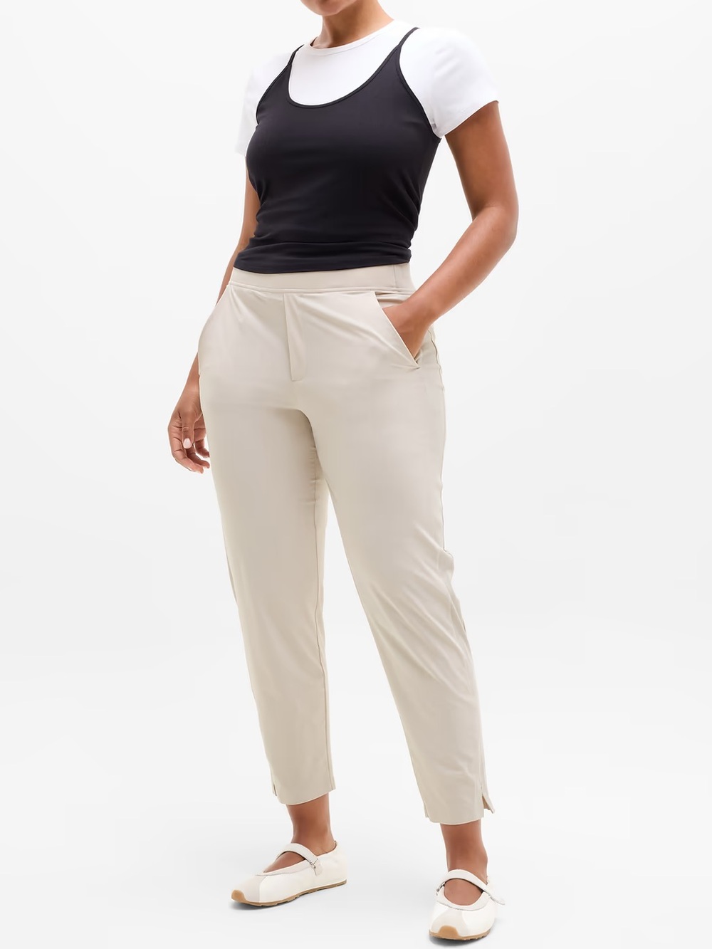 Athleta Brooklyn Mid Rise Ankle Pant in Abalone - Size 16